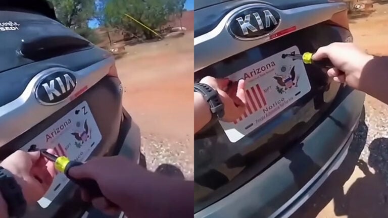 Arizona Man Claiming Sovereign Citizen Status Arrested for Using Fake License Plate: ‘How Stupid Are These People?’