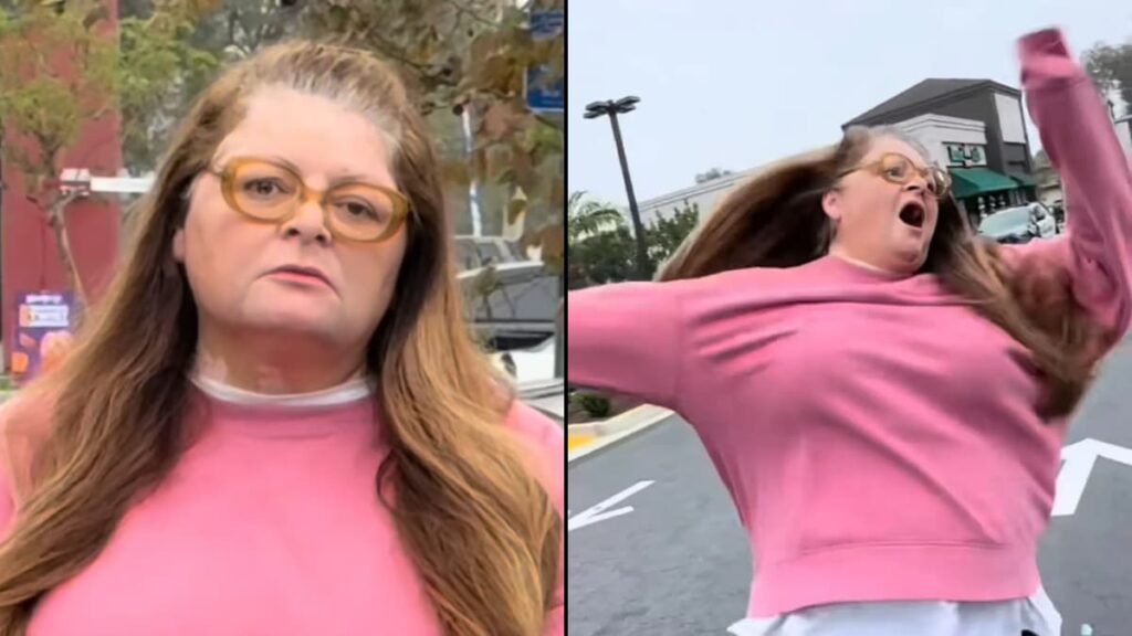 Crazy Karen Freaks Out, Charges at Camera Crew in Starbucks Parking Lot in California: ‘You Could Be a Foreigner’ Crazy-Karen-Freaks-Out-In-California
