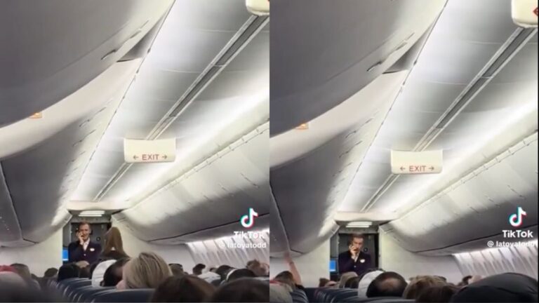 Atlanta Flight Attendant Gets Brutally Honest About Delta’s Canceled Flights: ‘We’re Kind of Rolling With What the Government Tells Us’ Delta flight attendant speaking to passengers