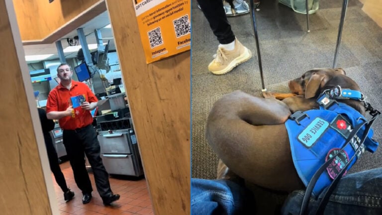Ignorant McDonald's Owner Discriminates Against Woman With Friendly Service Dog in Texas