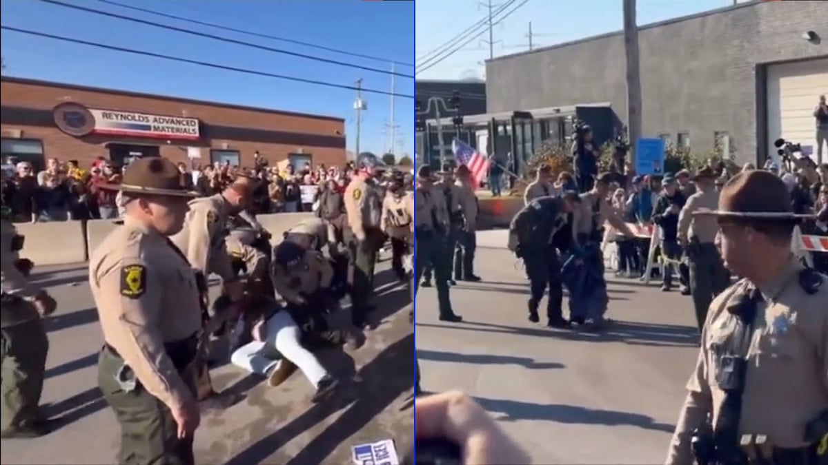 Illinois State PD Filmed Doing ICE’s Job Violently Arresting Peaceful Protesters at ICE Detention Center, ‘Just following orders is not a defense’