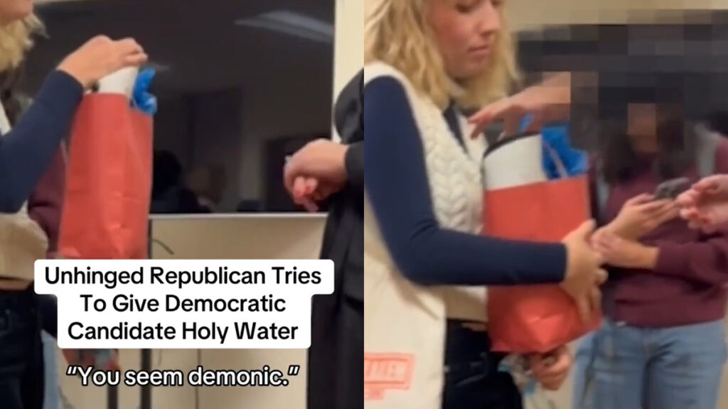 Illinois Campaign Chaos As Republican Gives Kat Abughazaleh a Prison Survival Kit and Holy Water: ‘You Are Possessed’ Illinois Campaign Chaos As Republican Gives Kat Abughazaleh a Prison Survival Kit and Holy Water: ‘You Are Possessed’