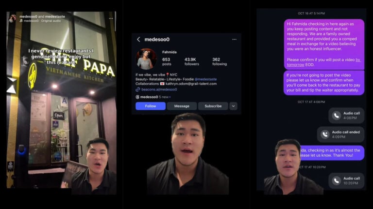 NYC Restaurant Owner Exposes Beauty Blogger