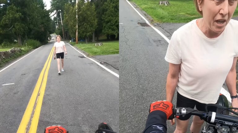 New York Woman Explodes on Young Biker After Telling Him to Get a Car and Goes Full Racist: ‘Christ Lady. Get a Life’