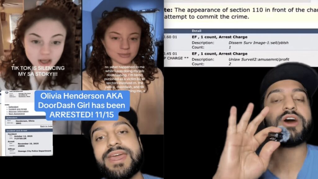 New York DoorDash Driver Arrested for Recording Man Inside His Home and Posting His Personal Details: ‘People Don’t Think Before They Share’ New York DoorDash Girl Now Arrested for Filming a Man in His Home and Spreading His Personal Information Online