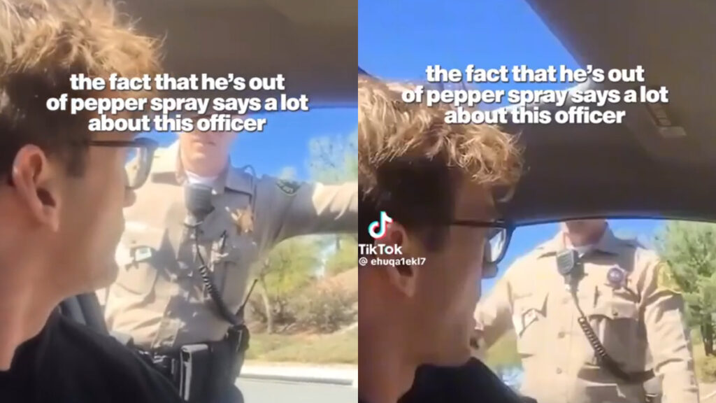 Traffic Stop Turns Chaotic As Officer Allegedly Tries to Pepper-Spray Civilian in Santa Clarita: ‘Someone Needs a New Profession’