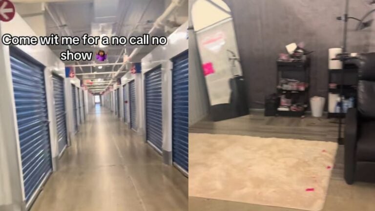 A picture of the Maryland lash technician's storage unit.