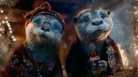 Otters in Coca-Cola ad