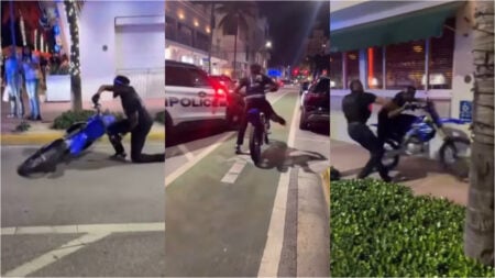 Florida police arrest biker