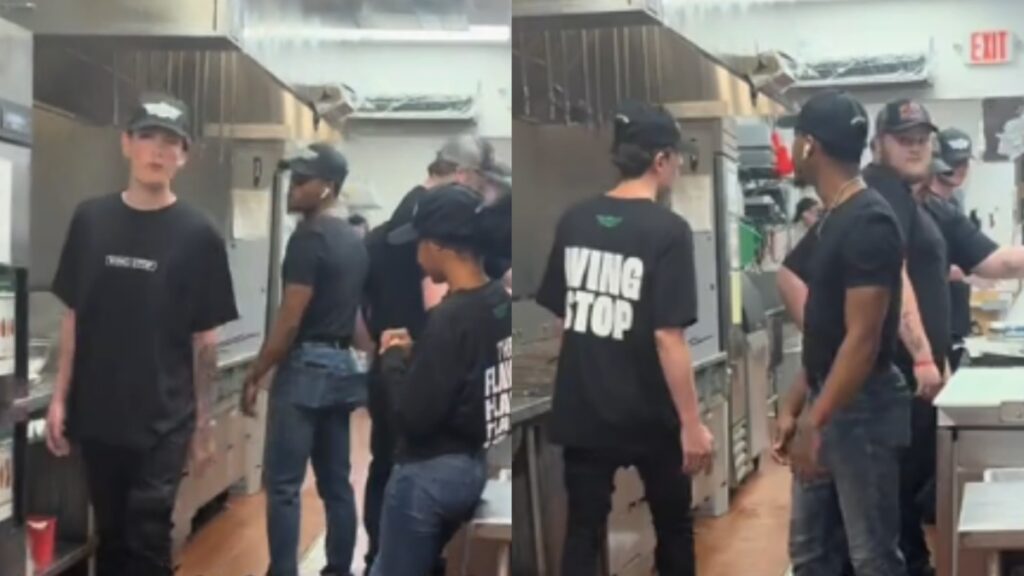 Hostile Ohio Wingstop Employee Loses It On Co-Worker As Customers Look On: ‘Going Crazy In The Kitchen’ Ohio Wingstop employees fight in kitchen