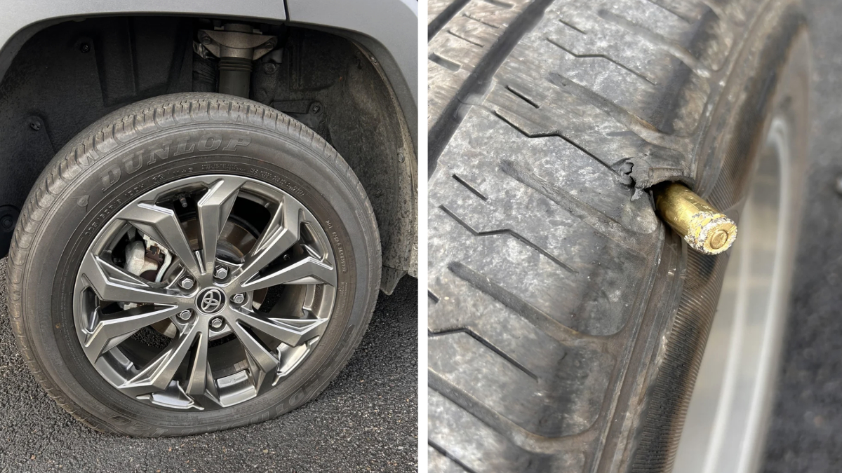 Georgia Man Runs Over Unfired Bullet On the Way to Work, Flattening His Tire: ‘The Most American Way To Have a Breakdown’
