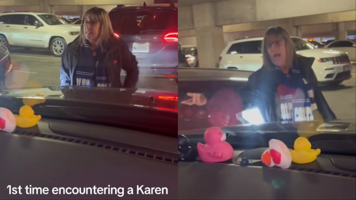 Impatient Indiana Karen Causes a Scene During Parking Garage Dispute After Colts Game: ‘Holding You Hostage’