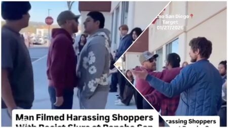 ‘Your Life Is Meaningless’: Man Caught on Camera Harassing and Threatening Hispanic Customers Outside Target in California California, San Diego