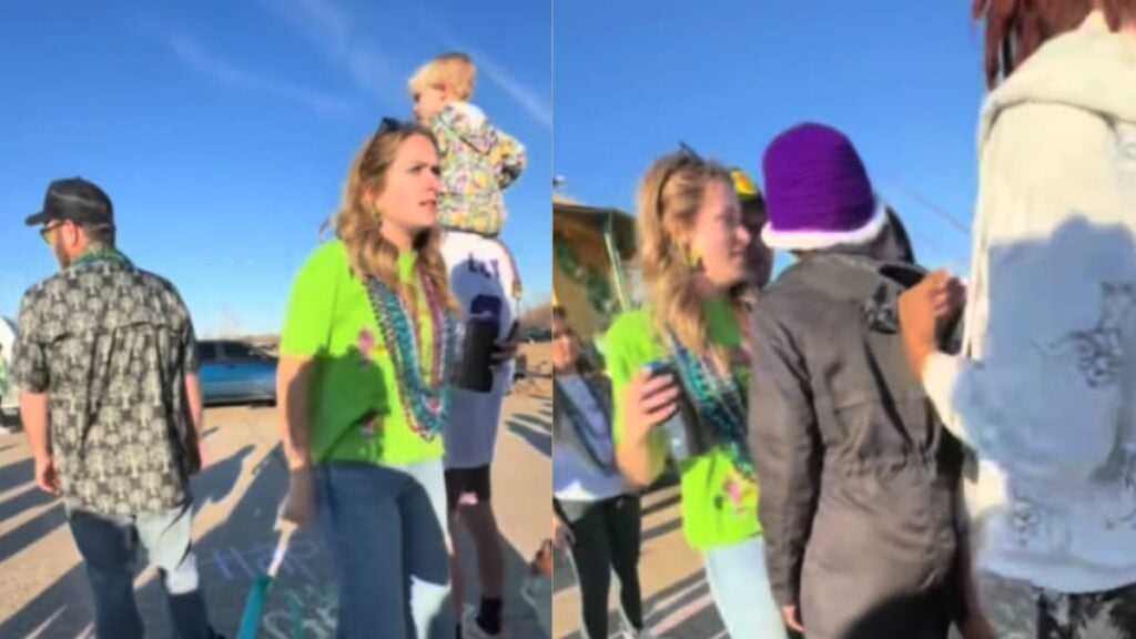 Racist Louisiana White Family Harass and Throw Beer at Elderly Black Grandmother During Parade Dispute: ‘This Is Sick’ A picture of the racist White Louisiana family.